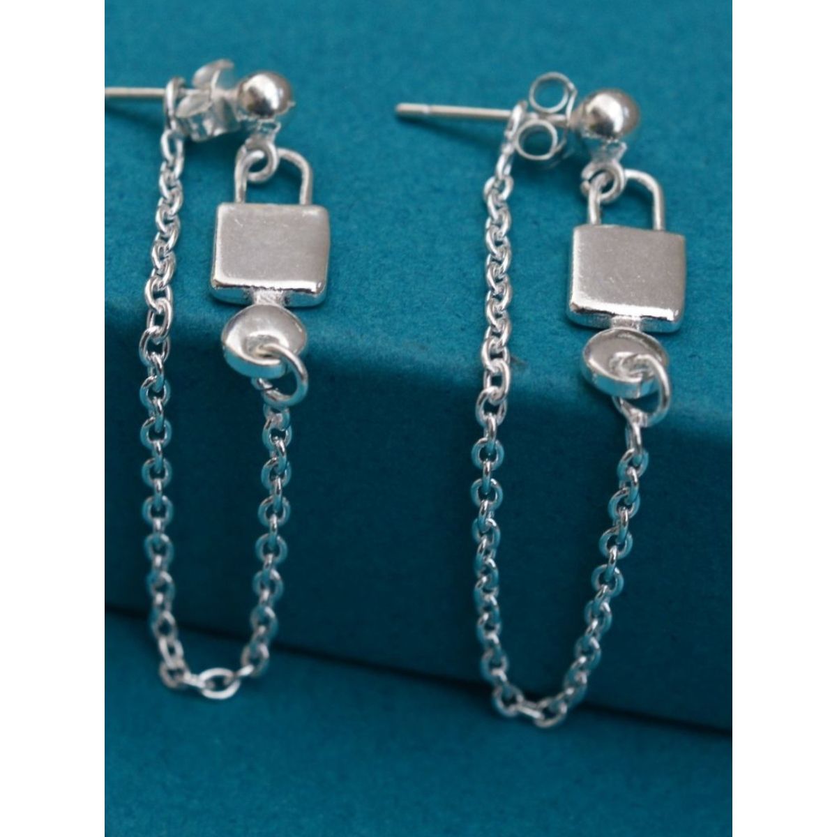 Pilgrim Annika Rope Chain Hoop Earrings  Silver  Ediit