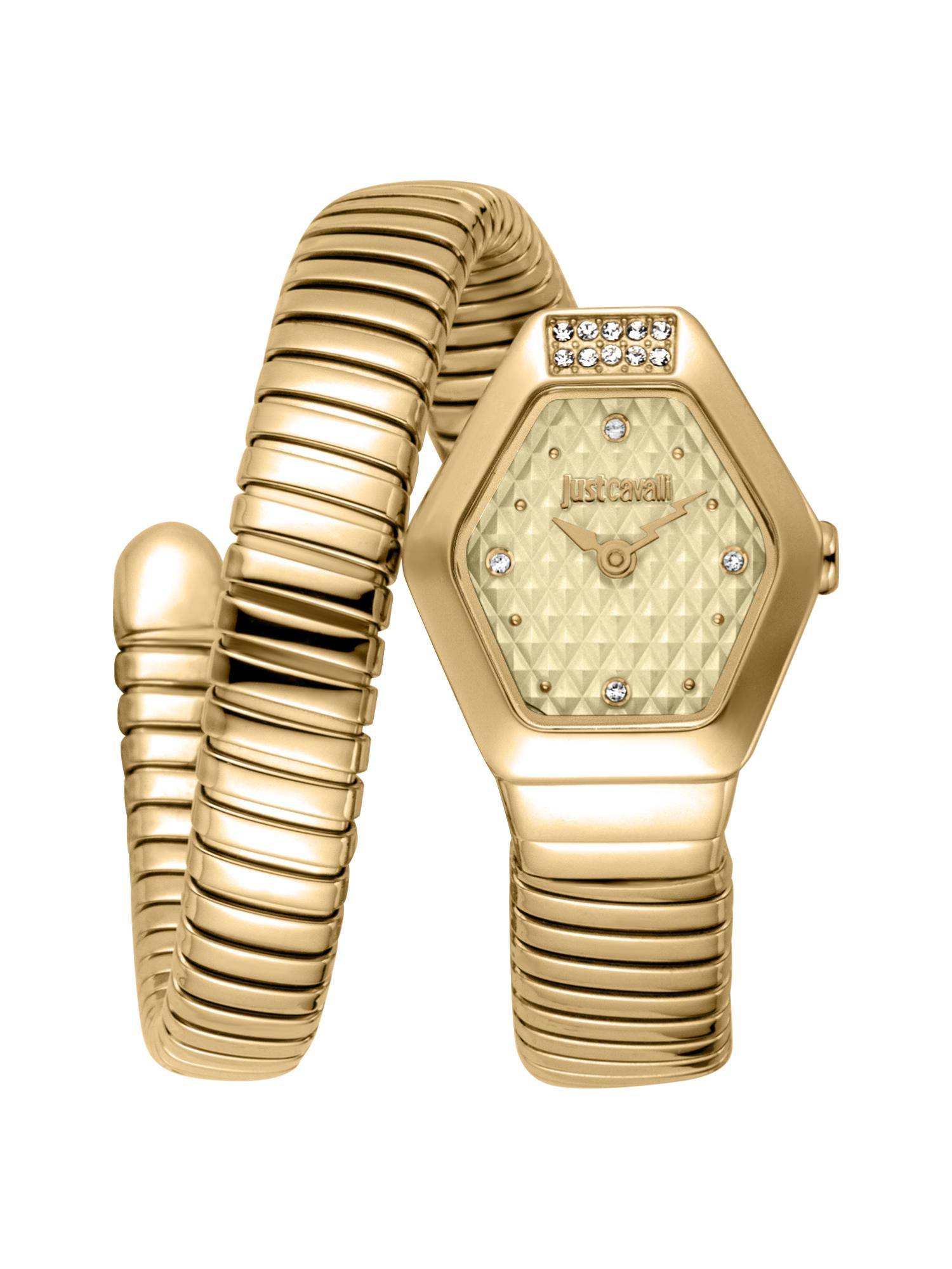 Just Cavalli Women Splora Gold Dial Analog Watch - JC1L394M0025 (M)