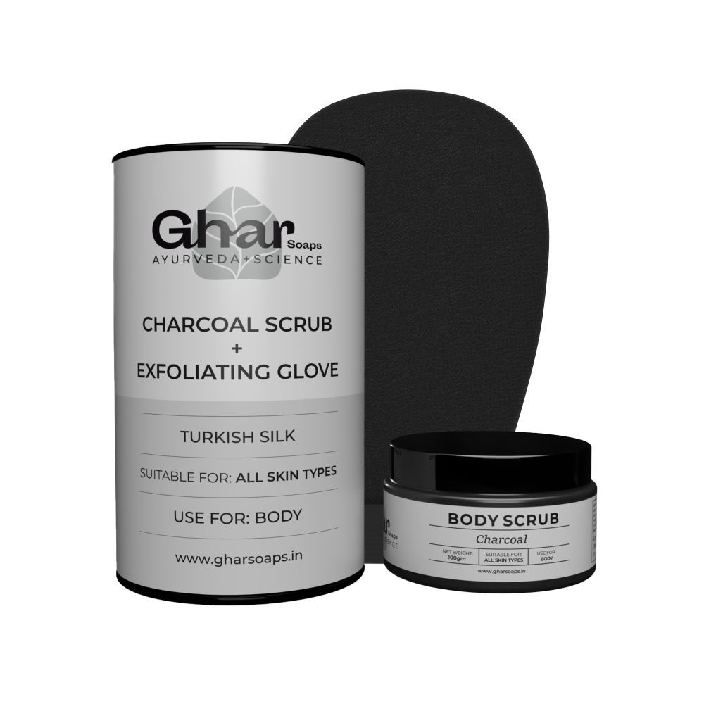 Buy Ghar Soaps Charcoal Exfoliating kit Charcoal Nourishing Scrub And
