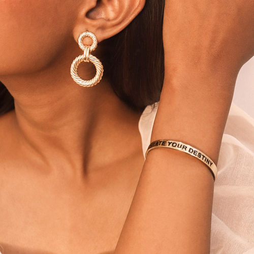 Buy Pipa Bella by Nykaa Fashion Gold Dainty Dangler Earrings and