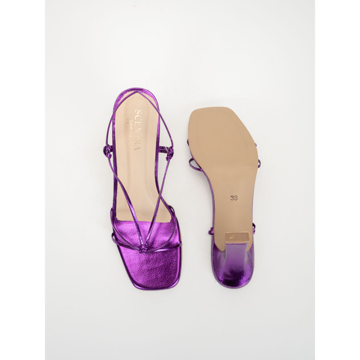 サキナ lavender Buy SCENTRA Vivian Strappy Heels Purple Online