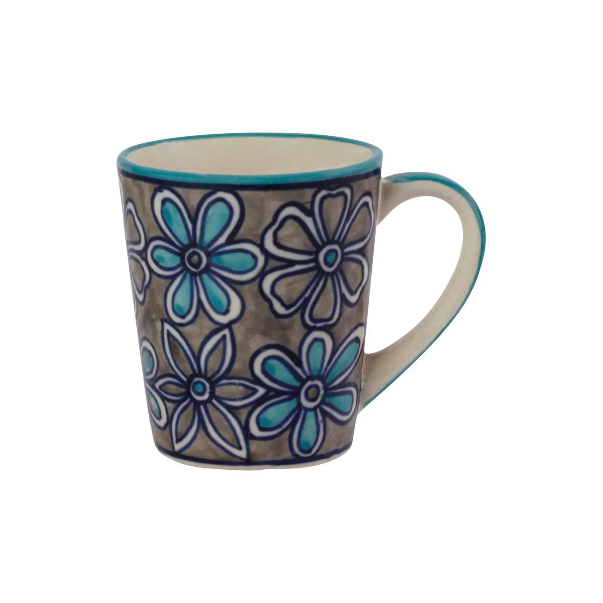 Buy The 7 Dekor Flower Ceramic Mug Set Of 6 Online