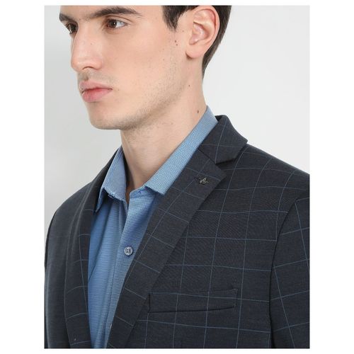 Slim-Fit Knit Blazer