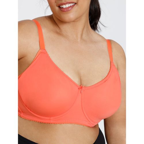 Buy Zivame True Curv Double Layered High Wired Full Coverage Super Support  Bra -Emberglow Orange Online