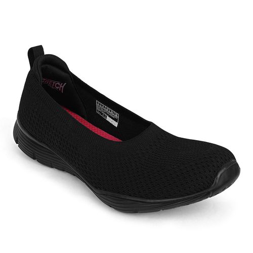 SKECHERS Women SEAGER Black Casual Slip On Sneakers (US 6)