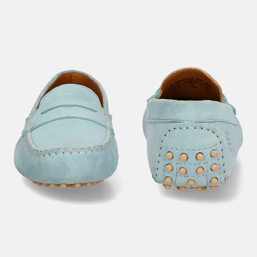 Buy BAGATT Lilly Blue Womens Suede Slip On Loafers Online