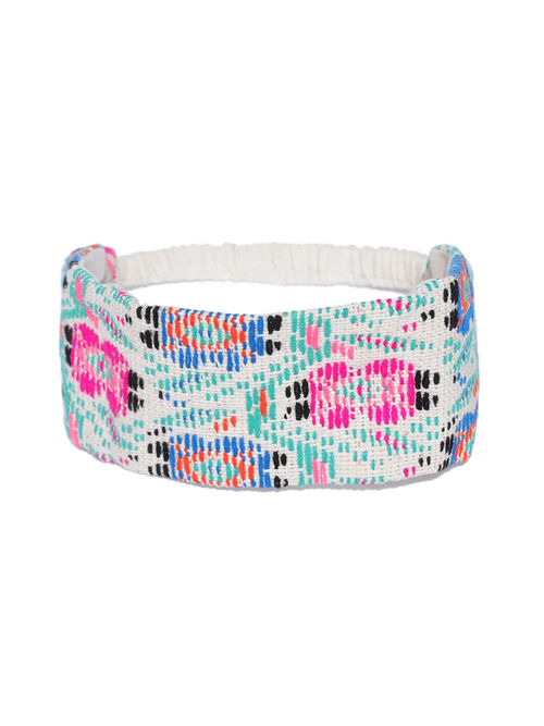 Buy Blueberry Multi Color Printed Hair Band Online