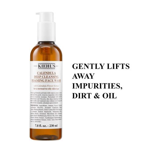 Kiehl's Calendula Deep Cleansing Foaming Face Wash - With Glycerin