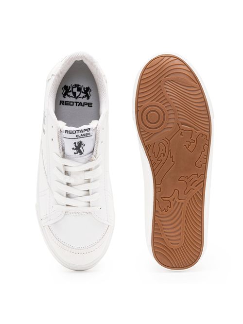 Buy Red Tape Women Solid White Vulcanised Sneaker Shoes Online