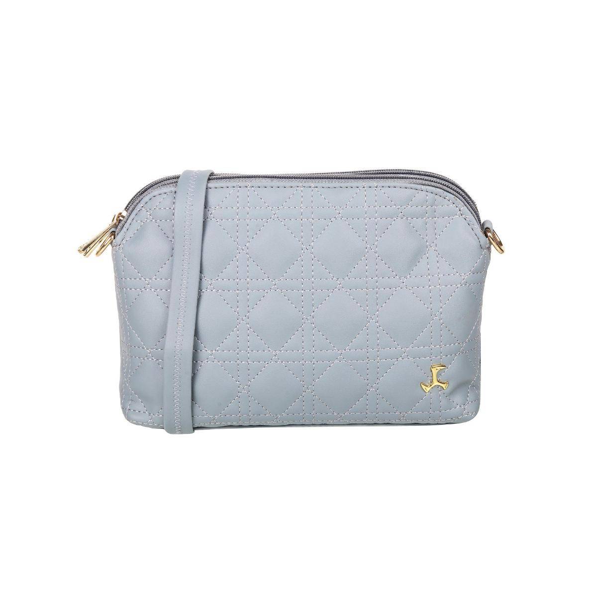 Mochi Women Patterned Blue Zip Top Sling