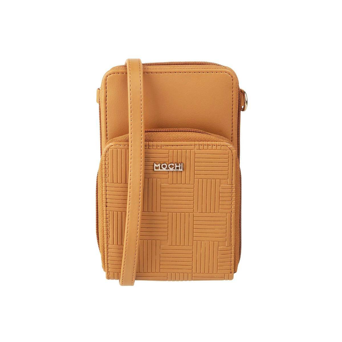 Mochi Womens Textured Brown Mobile Cover