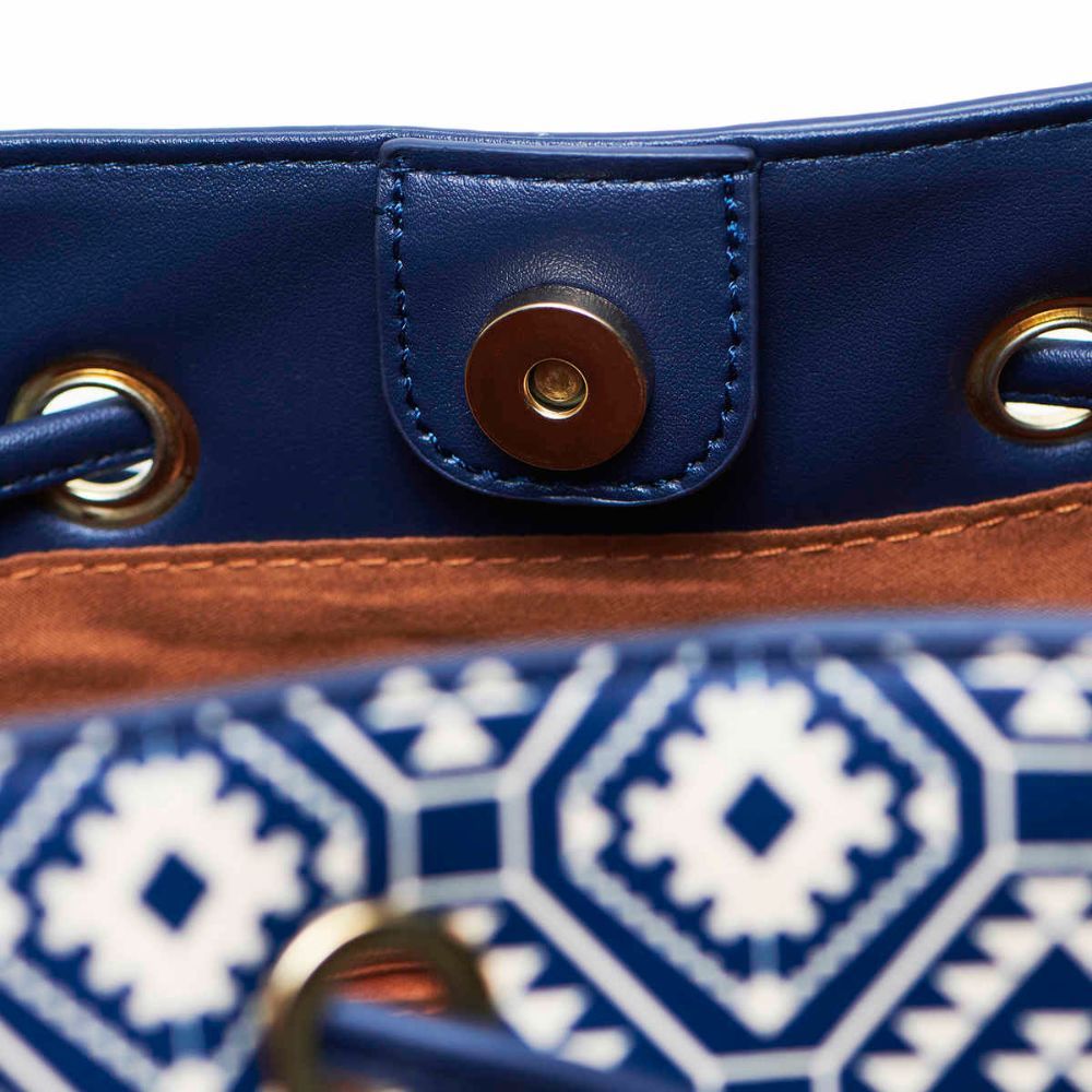 Chumbak Indie Aztec Tote Bag Navy Blue Buy Chumbak Indie Aztec Tote