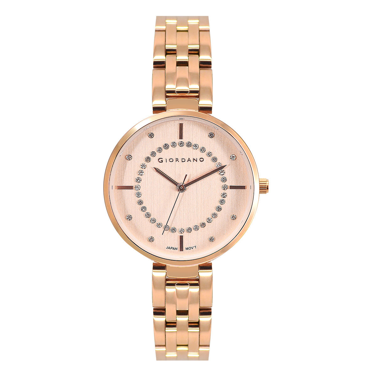 Giordano rose gold women's watch sale