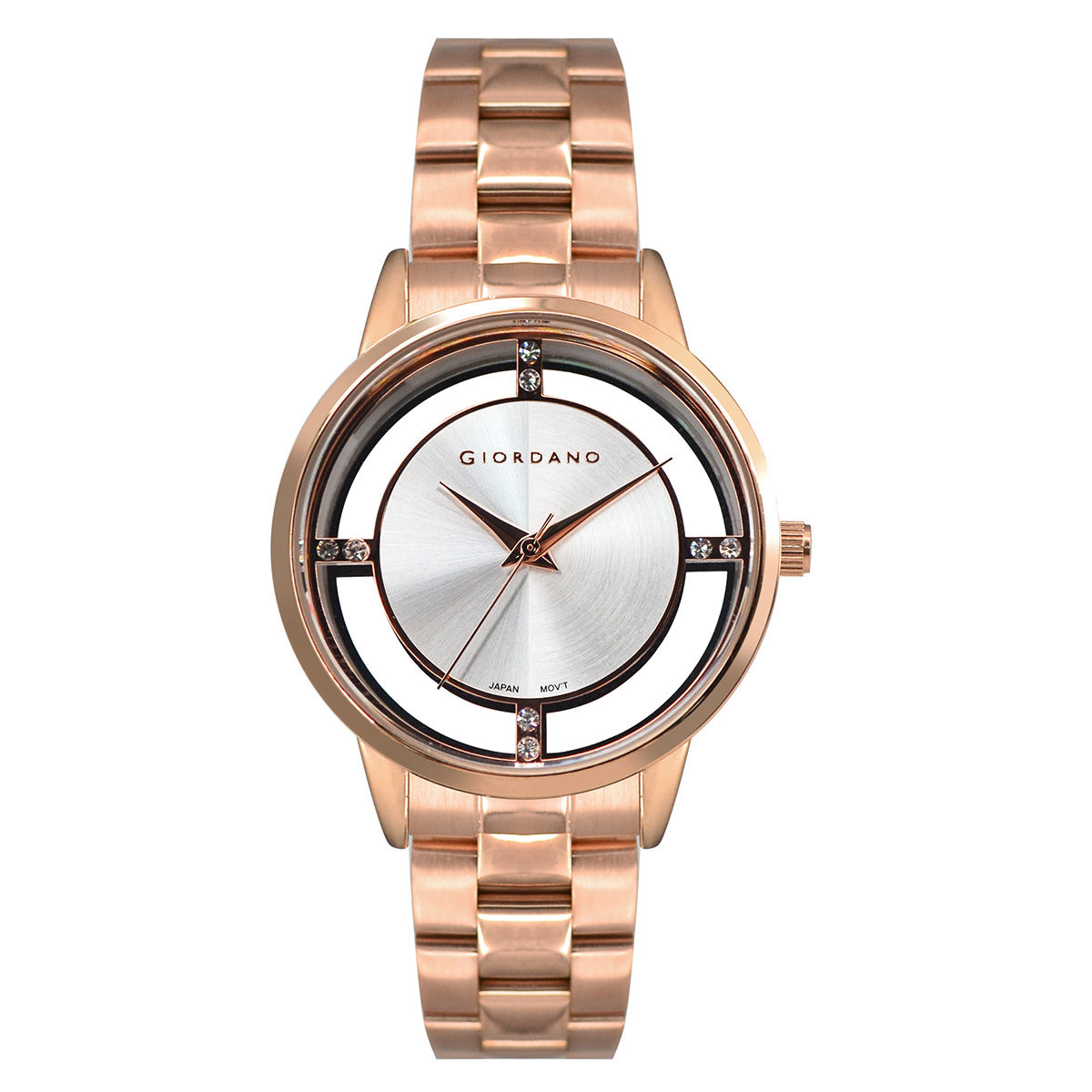 Giordano analog rose hot sale gold dial women's watch