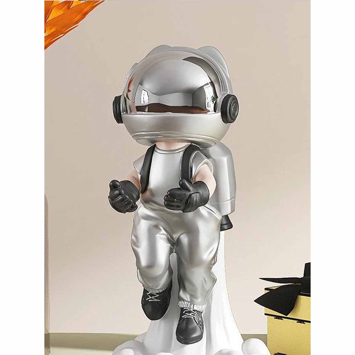 Buy Smokey Cocktail Silver Aesthetic Astronaut Sculpture Online