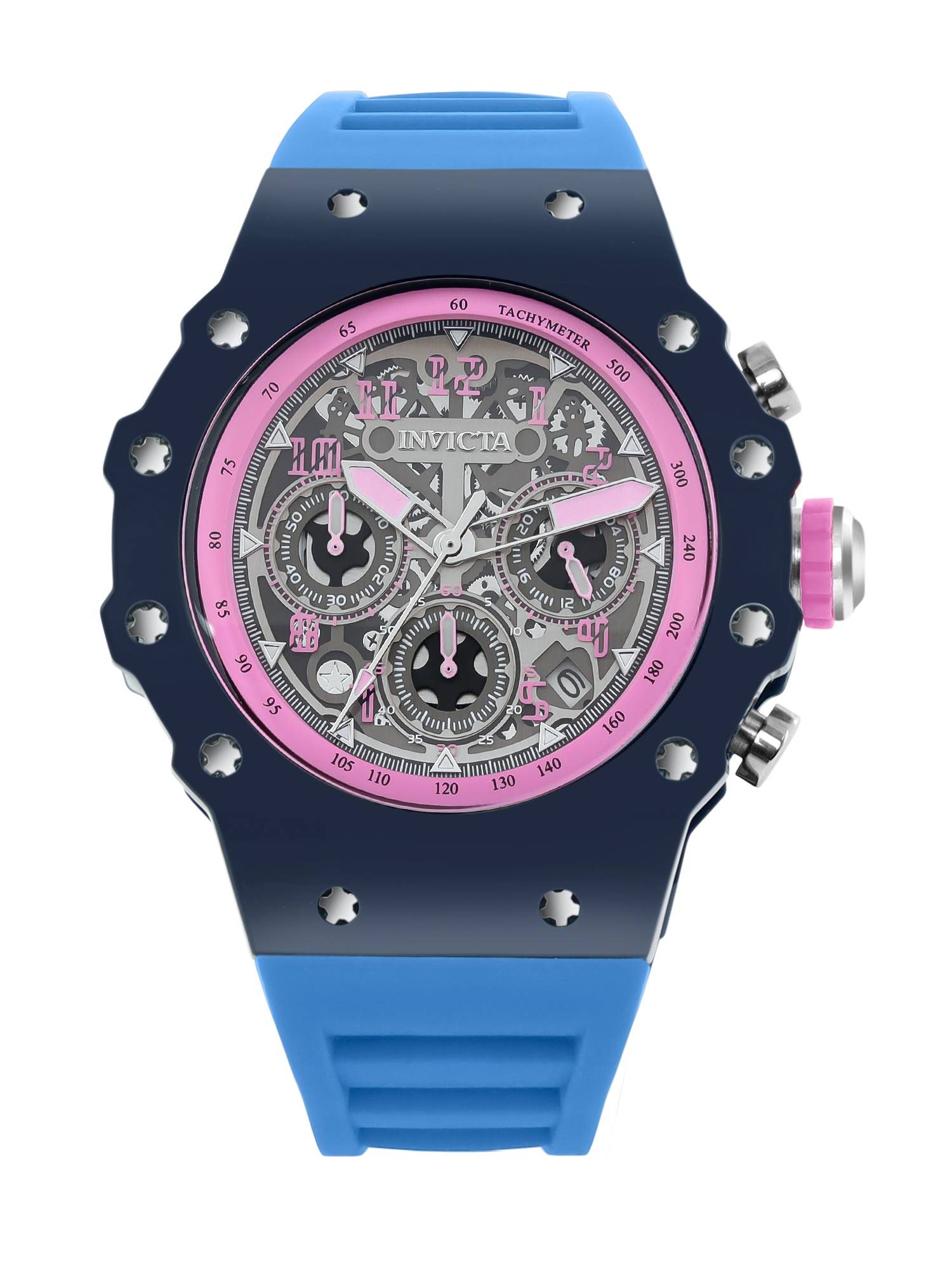 Invicta Racing Quartz Pink Dial Analog Watch - 69656
