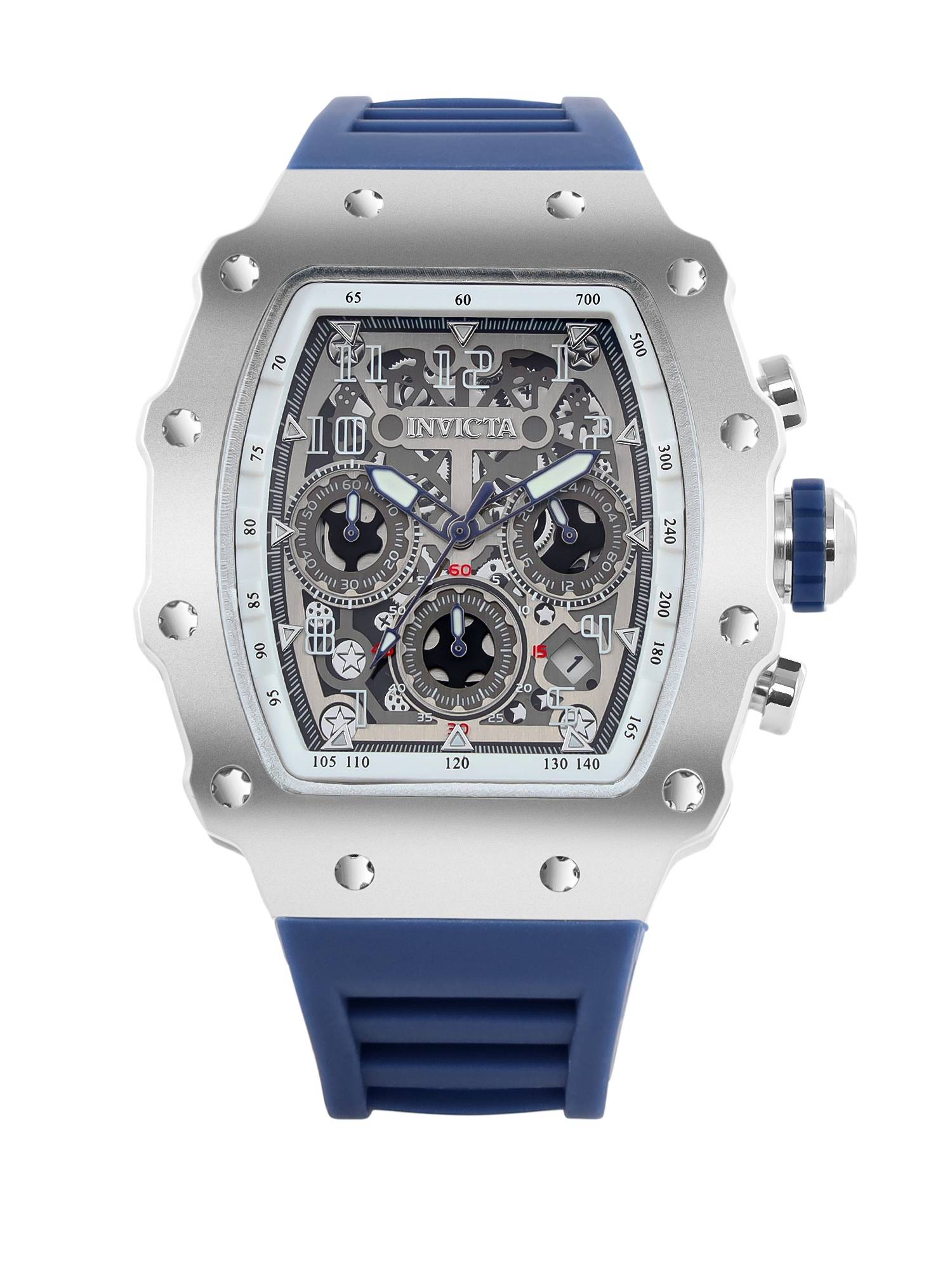 Invicta Racing Quartz Silver Dial Analog Watch - 69703