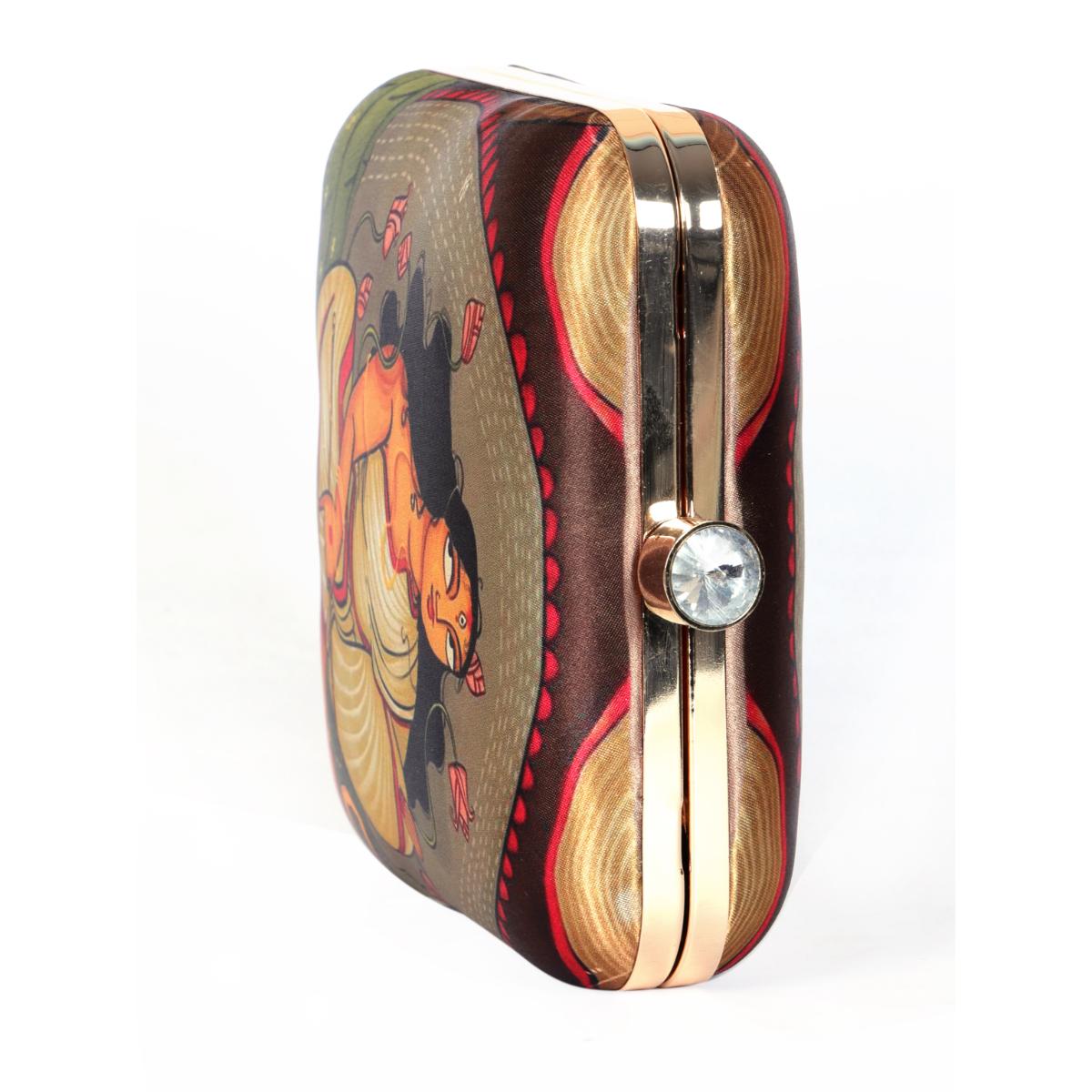 Buy SWISNI MultiColor Printed Digital Clutch Bag Online