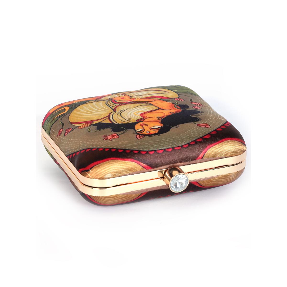Buy SWISNI MultiColor Printed Digital Clutch Bag Online