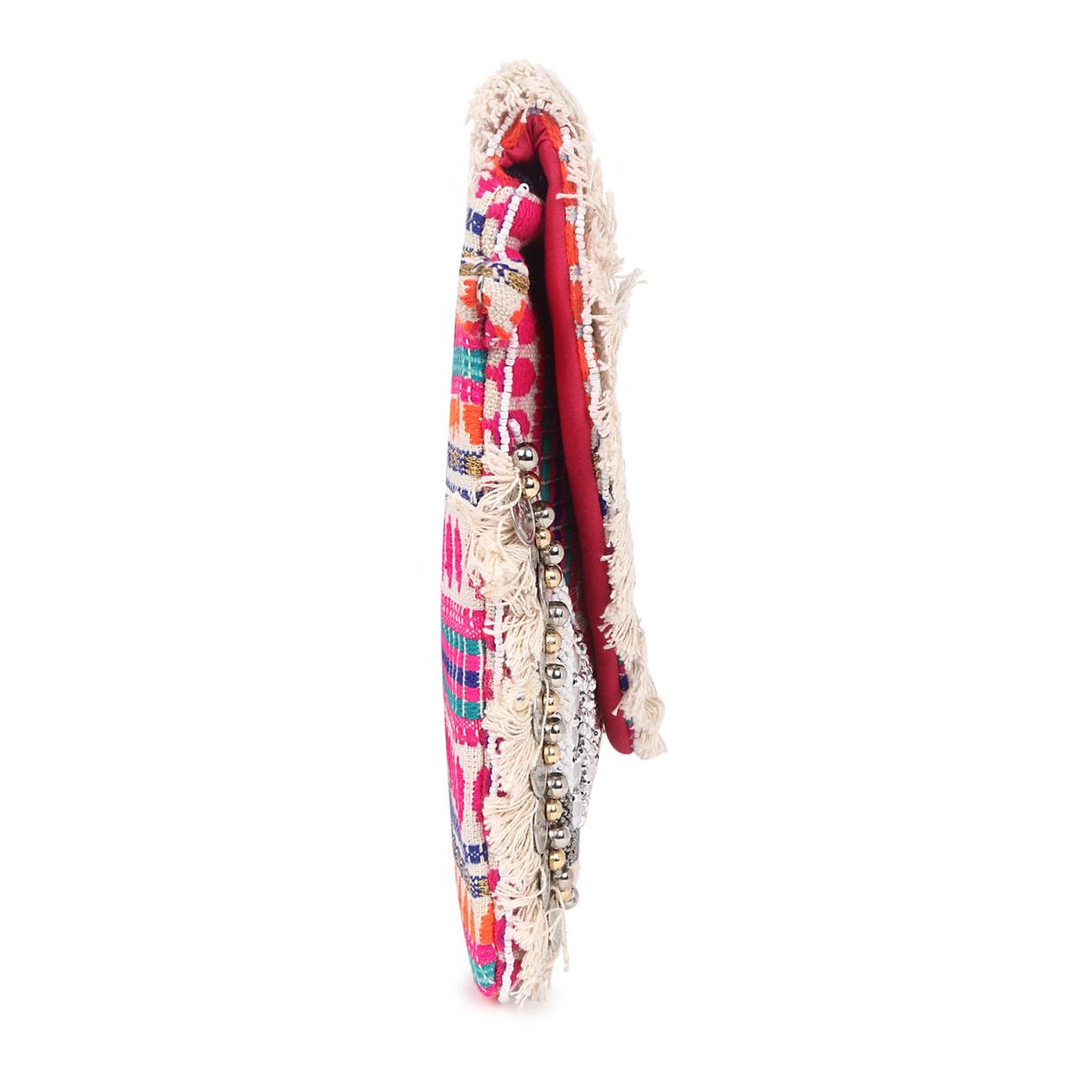 Buy SWISNI Casual Pink Banjara Boho Sling Bag Online