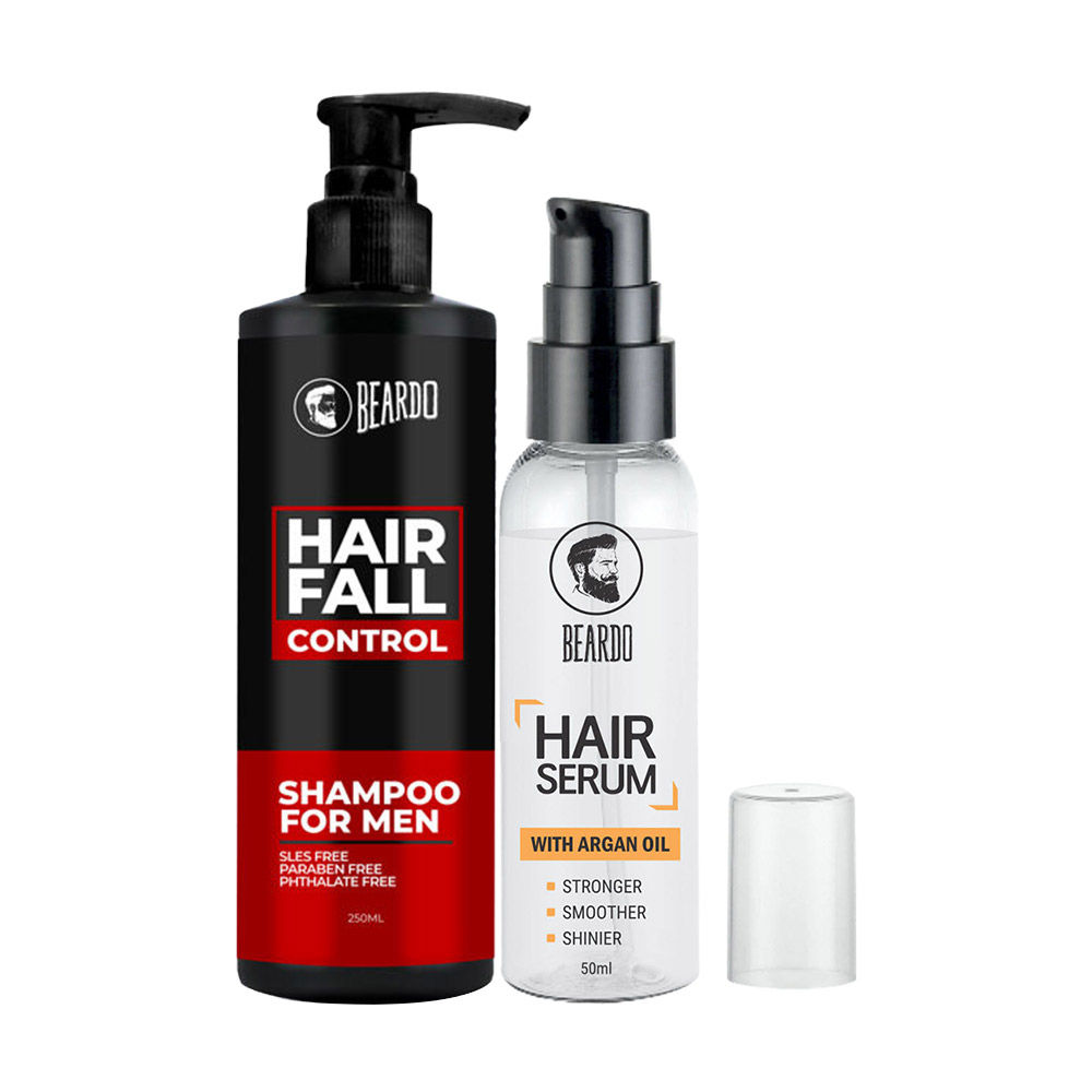 Beardo Daily Hair Regime Combo (Hair Serum & Hair Fall Control Shampoo)