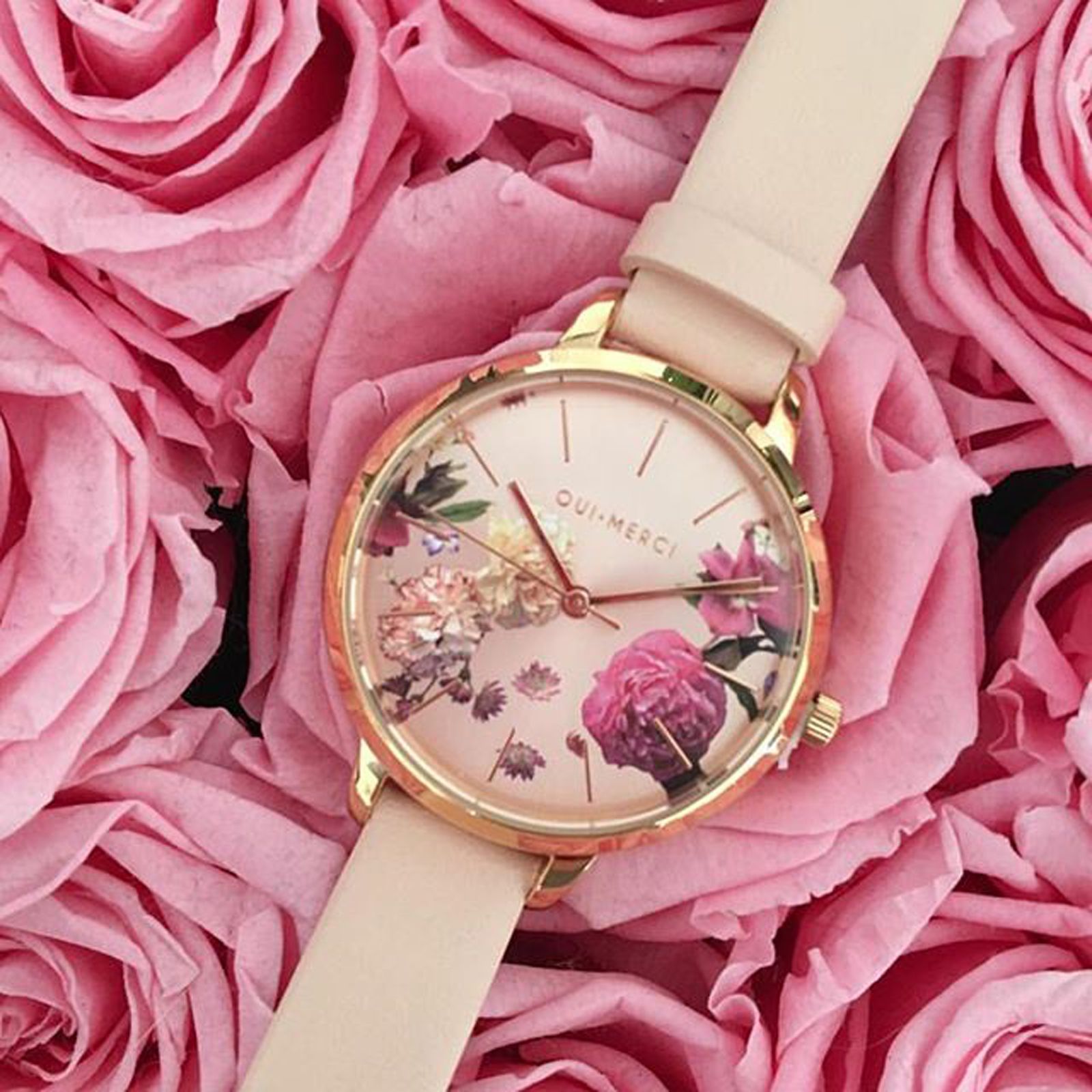 OUI ME Fleurette Analog Rose Gold Round Dial Women s Watch ME010076 
