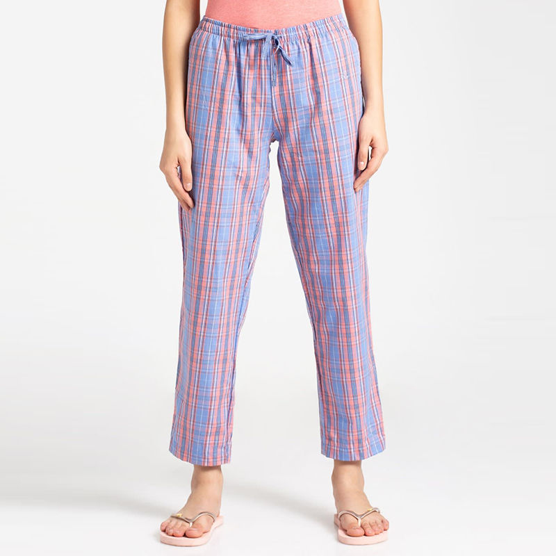 Jockey Iris Blue Assorted Checks Long 