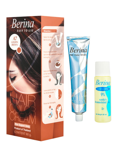 Berina Hair Color Cream - Golden Brown(Golden Brown): Buy Berina Hair Color  Cream - Golden Brown(Golden Brown) Online at Best Price in India | Nykaa