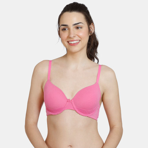 Buy Zivame Snuggle Up Padded Wired 3/4th Coverage T-Shirt Bra
