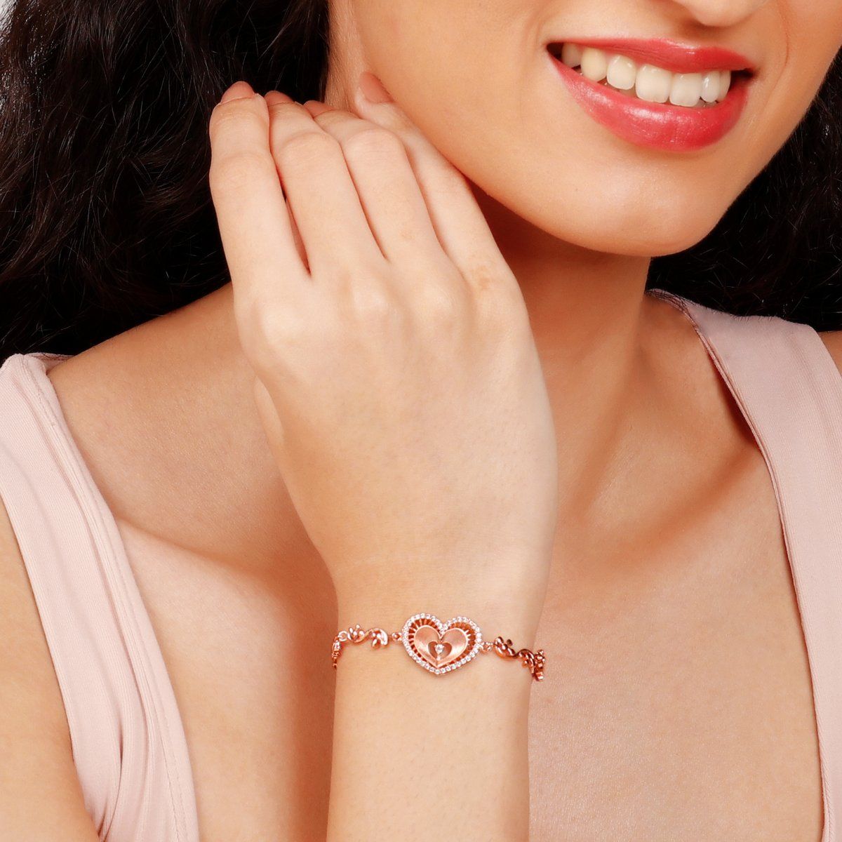 Infinity Love Symbol Gold Plated Bracelet Shop Online BRAC687