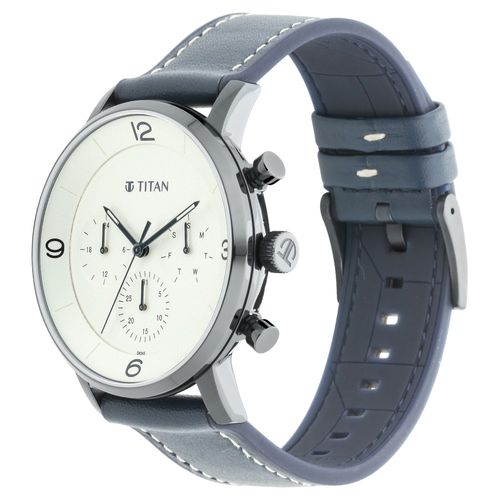 Athleisure silver dial hybrid strap watch clearance