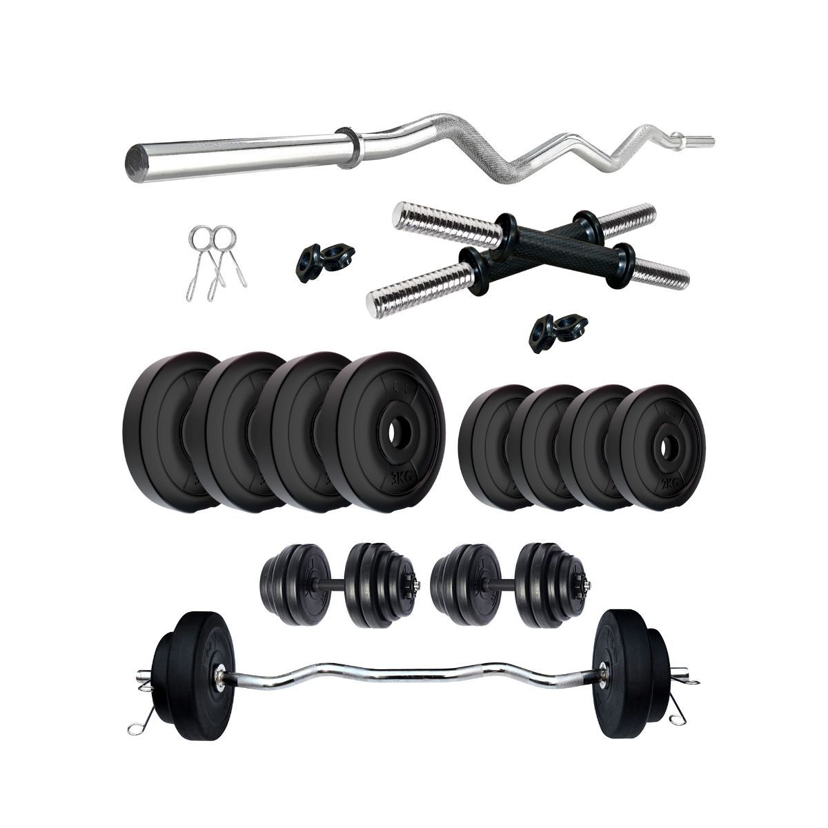 FITMAX PVC 20KG COMBO 3 WB WA Home Gym Set Buy FITMAX PVC 49 OFF