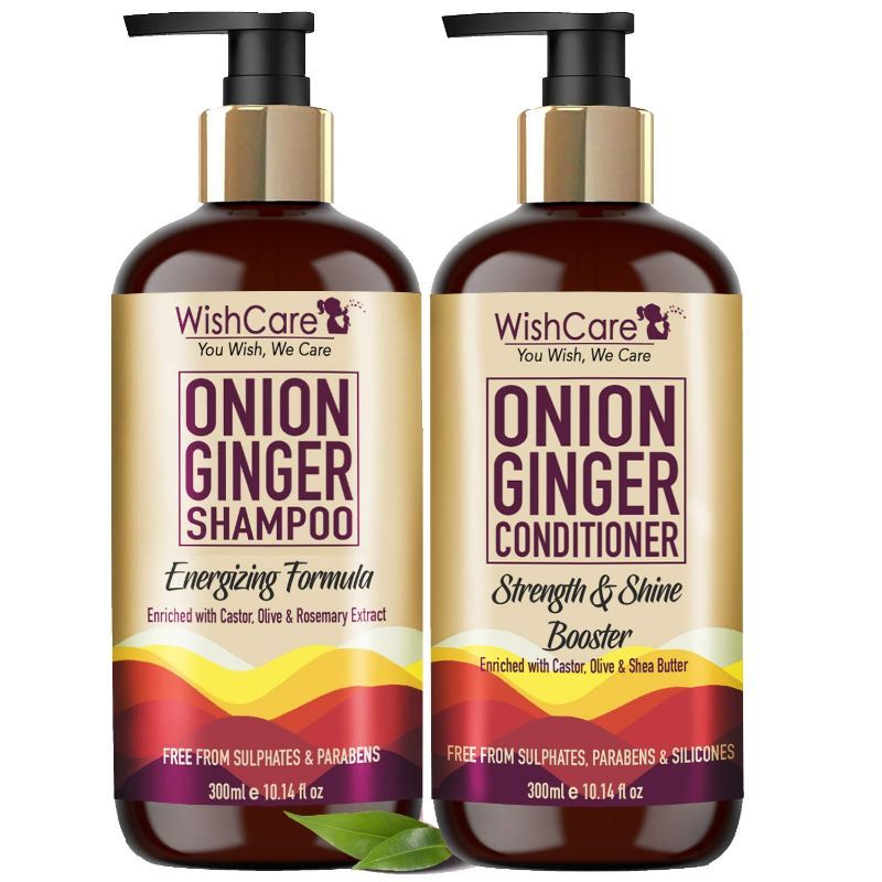 Wishcare Red Onion Ginger Shampoo & Conditioner Kit