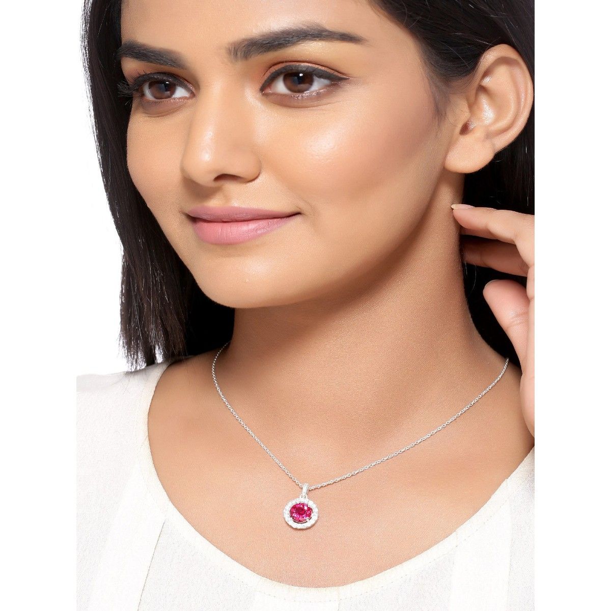 HIARA JEWELS Silver Sterling Silver Pendant With Chain Buy HIARA