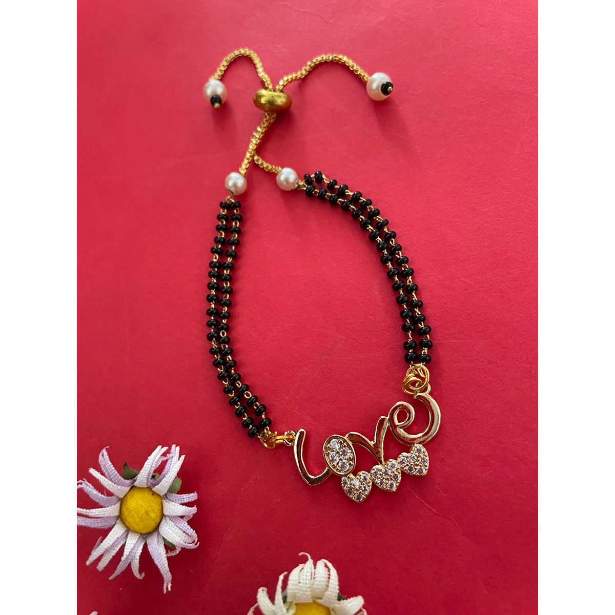 Digital Dress Room Love Heart Pendant Mangalsutra Bracelet Buy Digital