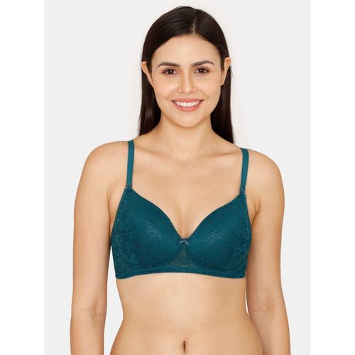 Buy Zivame Rosaline Padded Non-Wired 3-4th Coverage Lace Bra