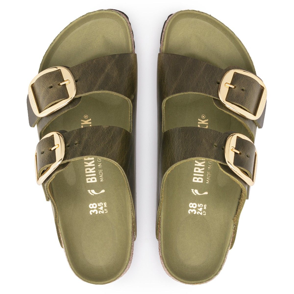 Olive green birkenstocks hot sale