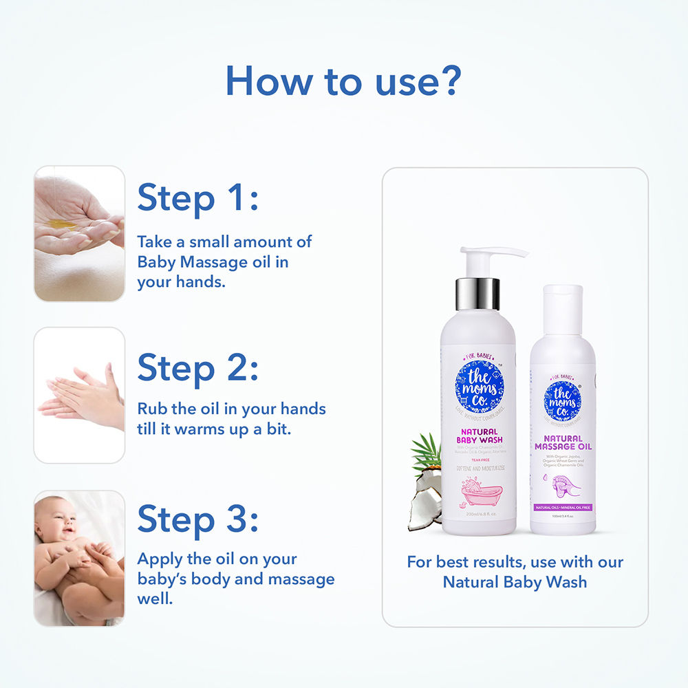 moms co baby massage oil