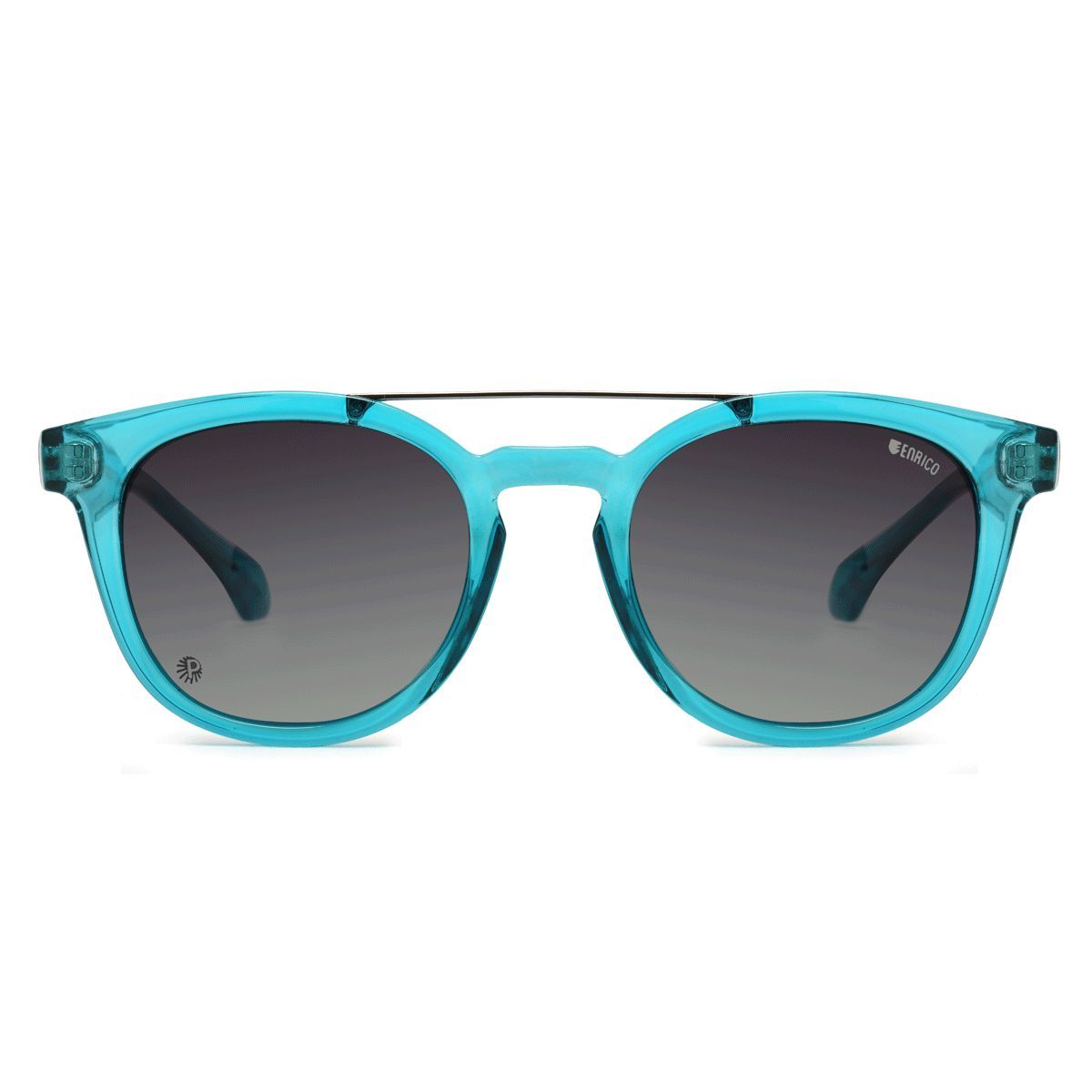 Enrico Blue Polycarbonate Wayfarer Jasper Men's Sunglasses