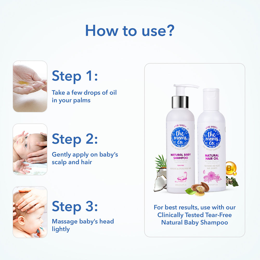 moms co baby hair oil