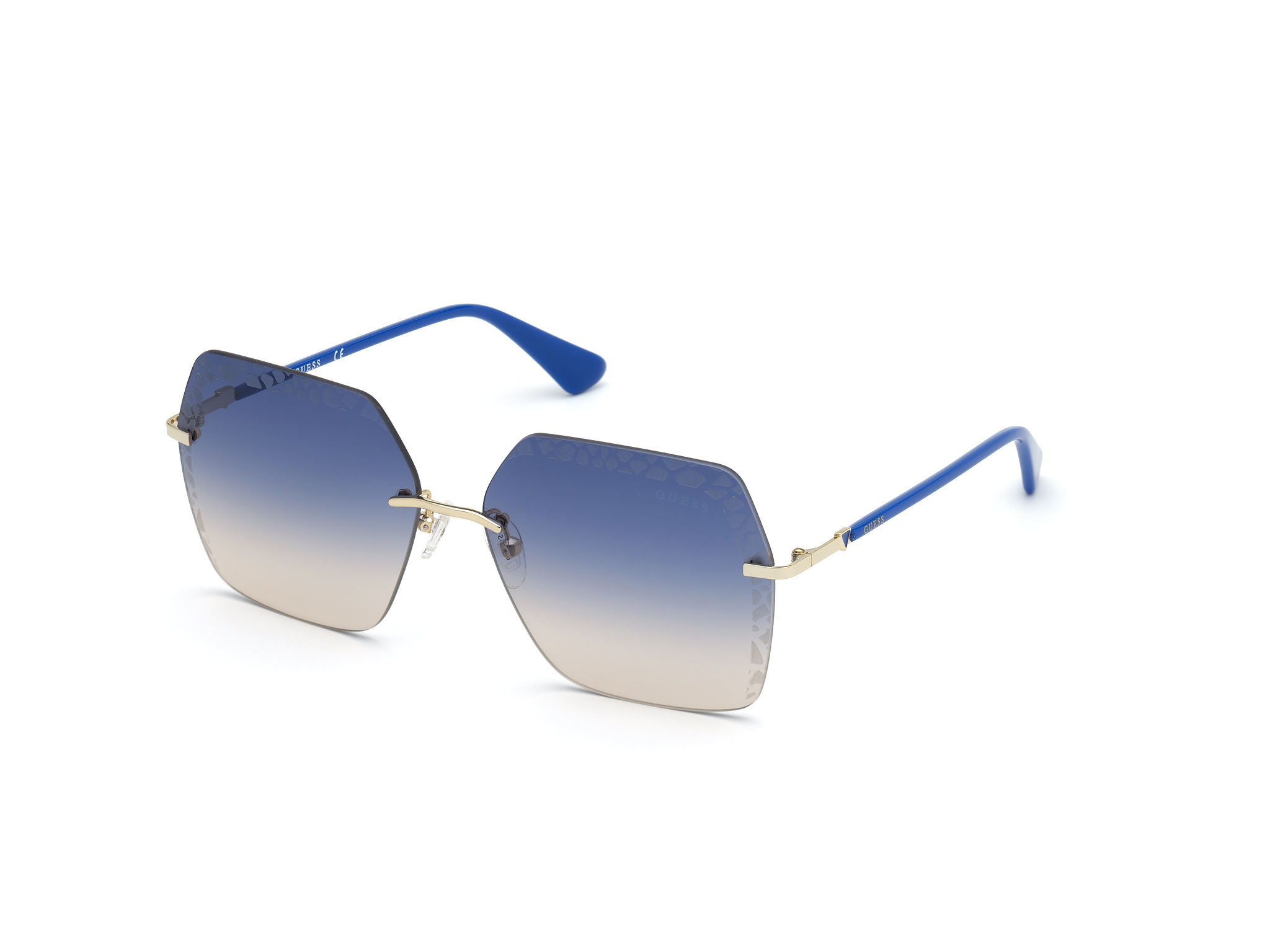 Guess Blue Acetate Sunglasses