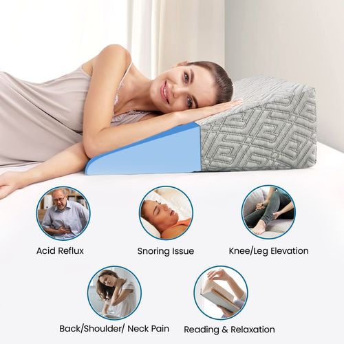 Buy SLEEPSIA Gel Infused Back Support Bed Wedge Incline Leg