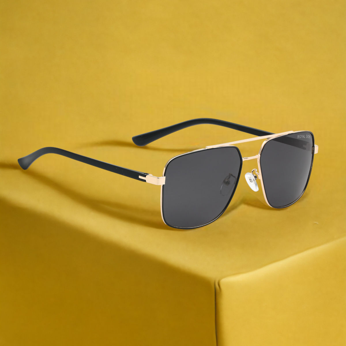 Buy Retro Square Oversized Sunglasses for Men and Women (Black-Black)  Online at Best Prices in India - JioMart.
