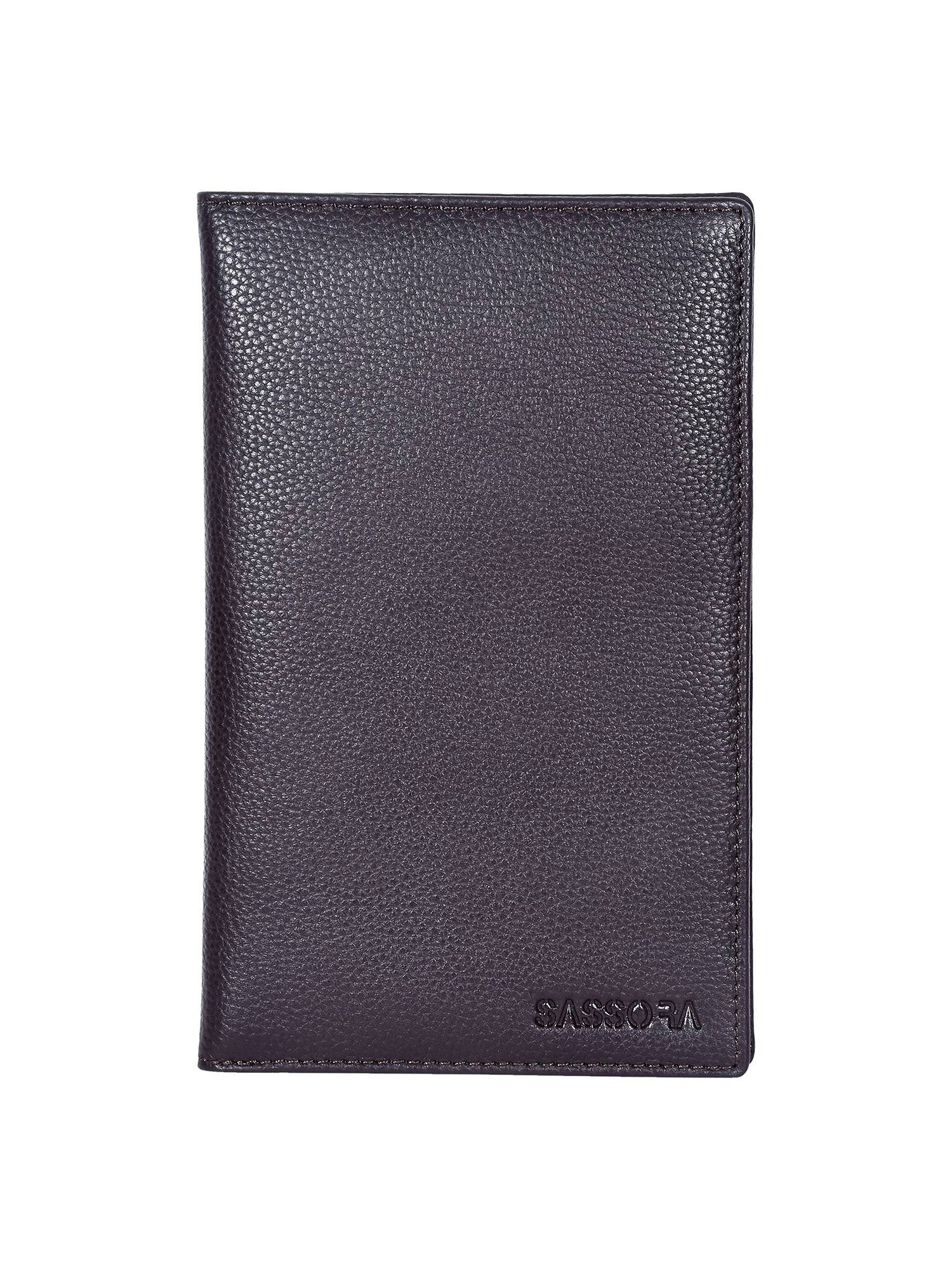 Buy Sassora Genuine Leather RFID Blocking Travel Organizer for Men