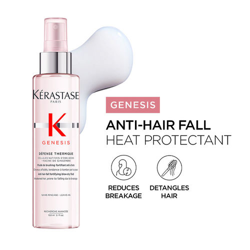 Kerastase Genesis Defense Heat Protection & Blow-Dry Hair Spray, Minimises Breakage