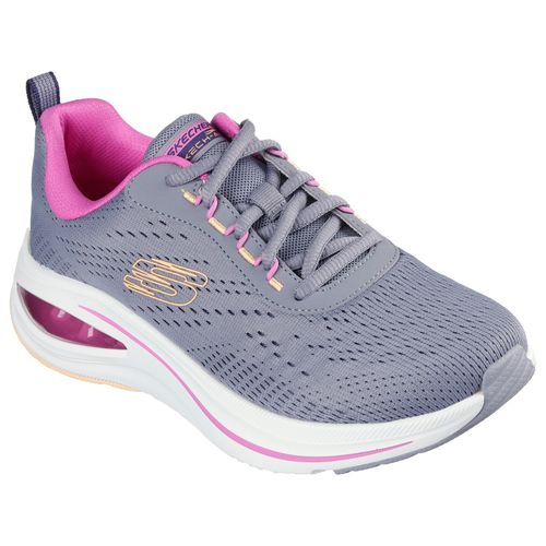 SKECHERS Womens SKECH-AIR META-AIRED OUT Grey Pink Casual Sneakers (US 7)
