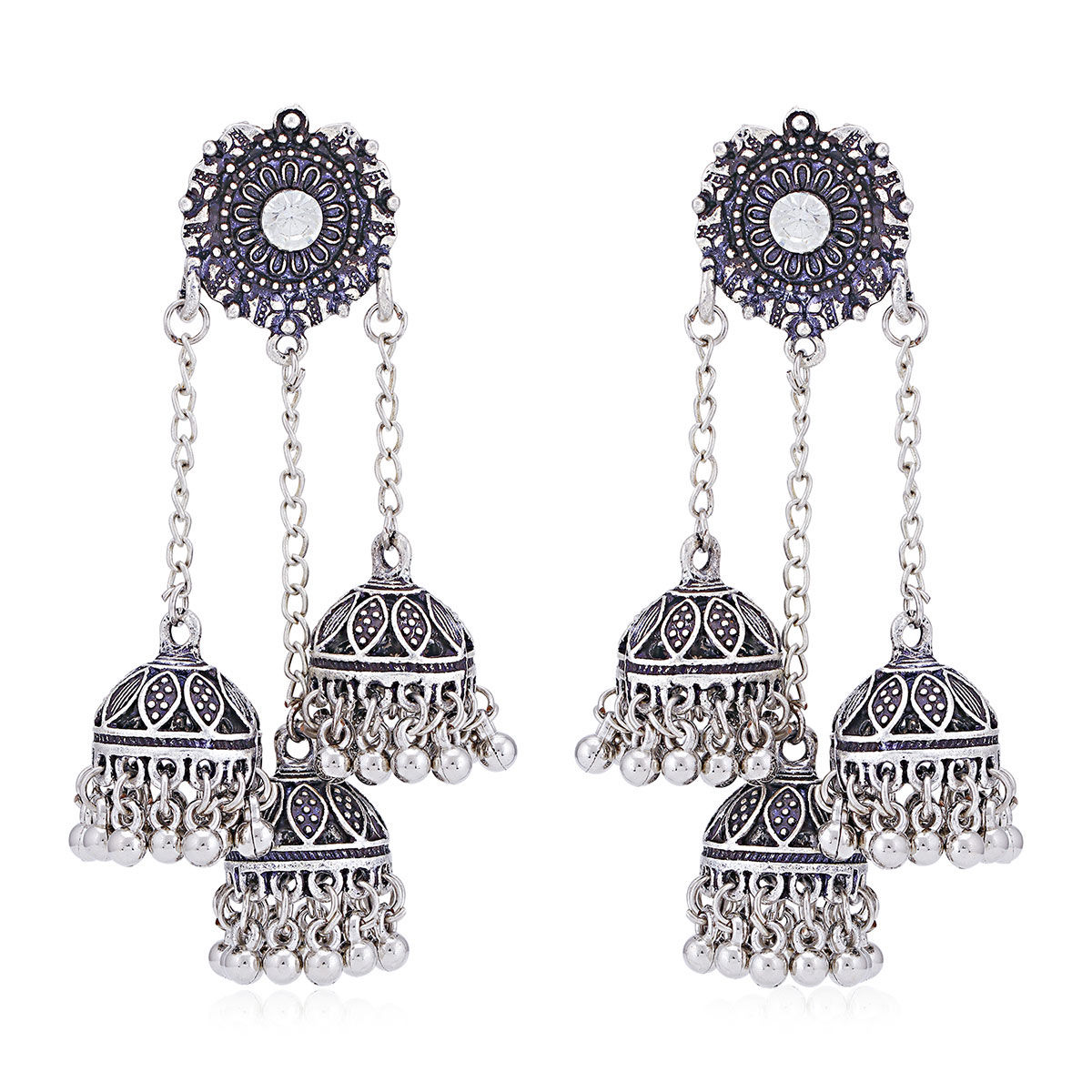 Buy Sukkhi Alluring Oxidised Chandelier Earring for Women