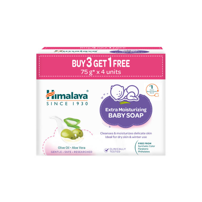 Himalaya Extra Moisture Baby Soap Buy 3 Get 1 Free