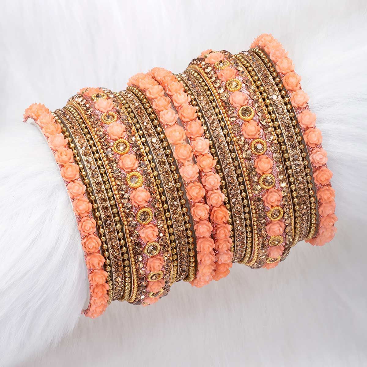 Peach color sale chura