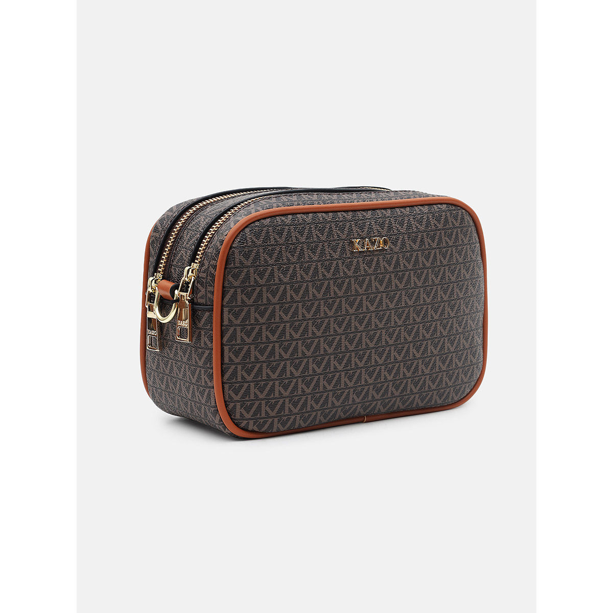 Buy Kazo Brown Signature Sling Bag (M) Online